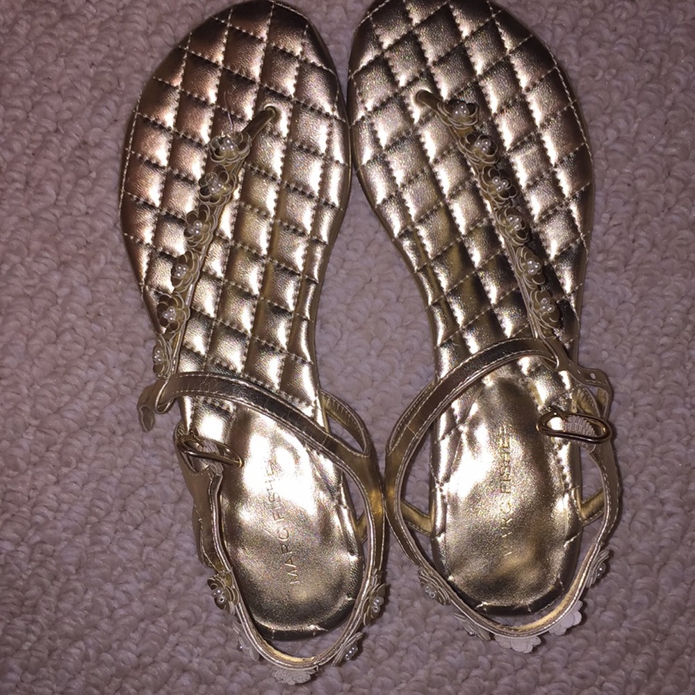 Gold sandals